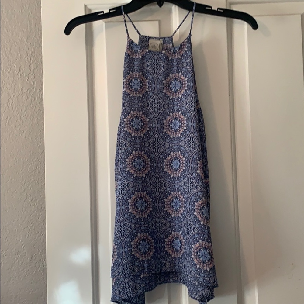 Paper Crane Patterned Tank Top